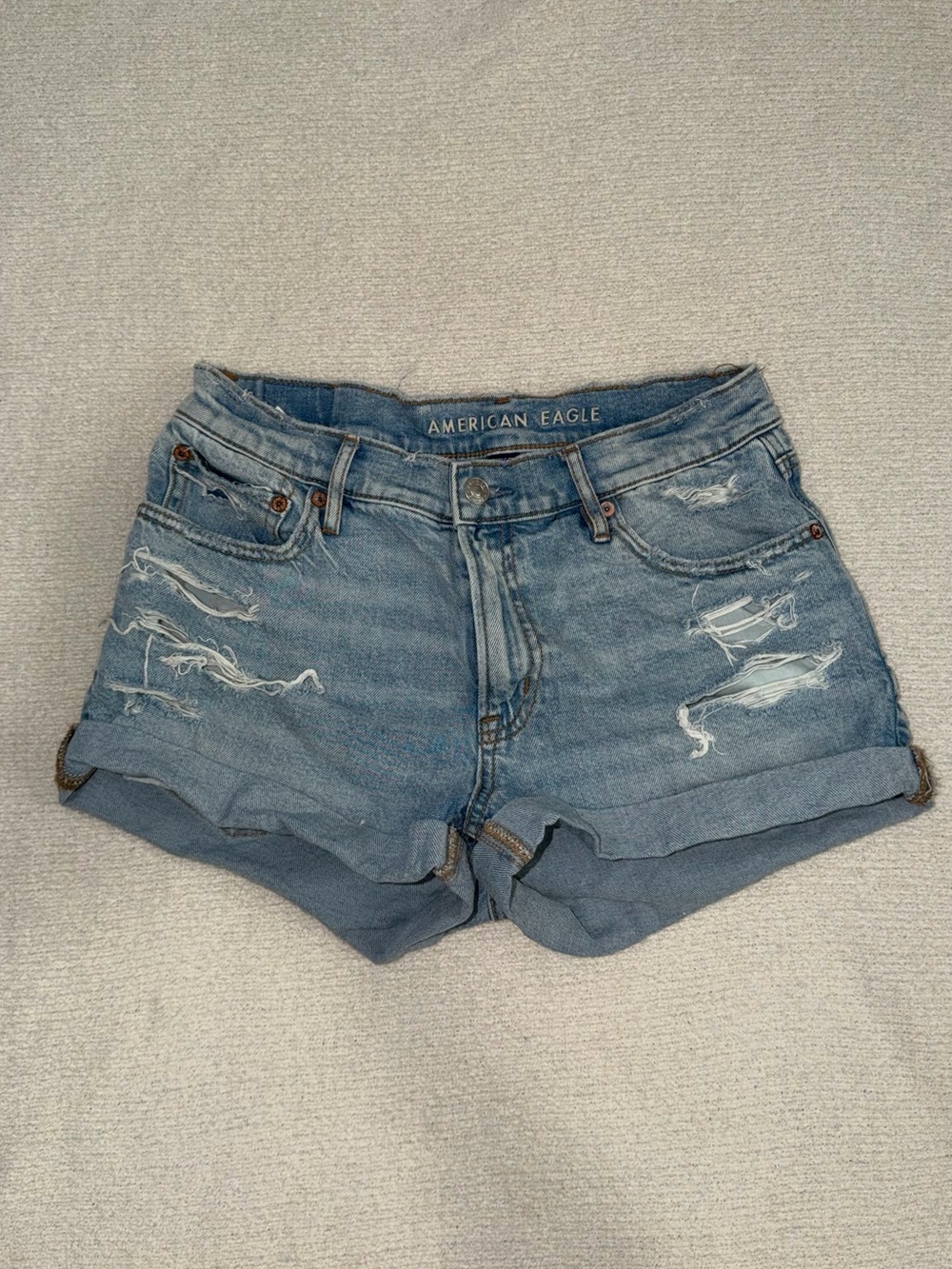 Distressed Jean Shorts